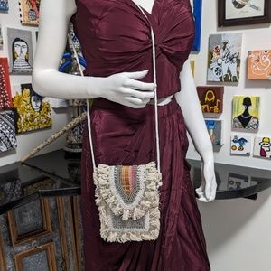 Handcrafted Bohemian Jute Cross Body Bag